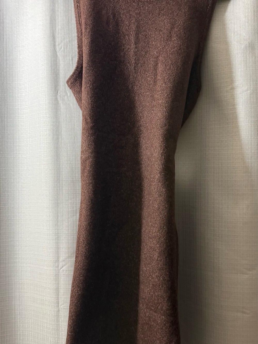 Classic Brown Knit Women's Dress